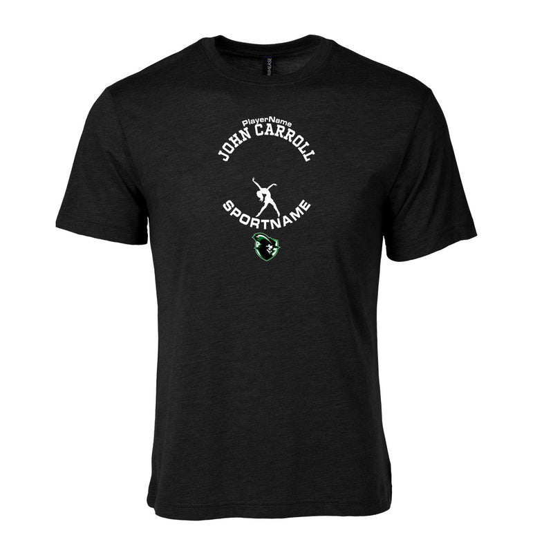 Men's Triblend T-Shirt - Black - Sport Circle