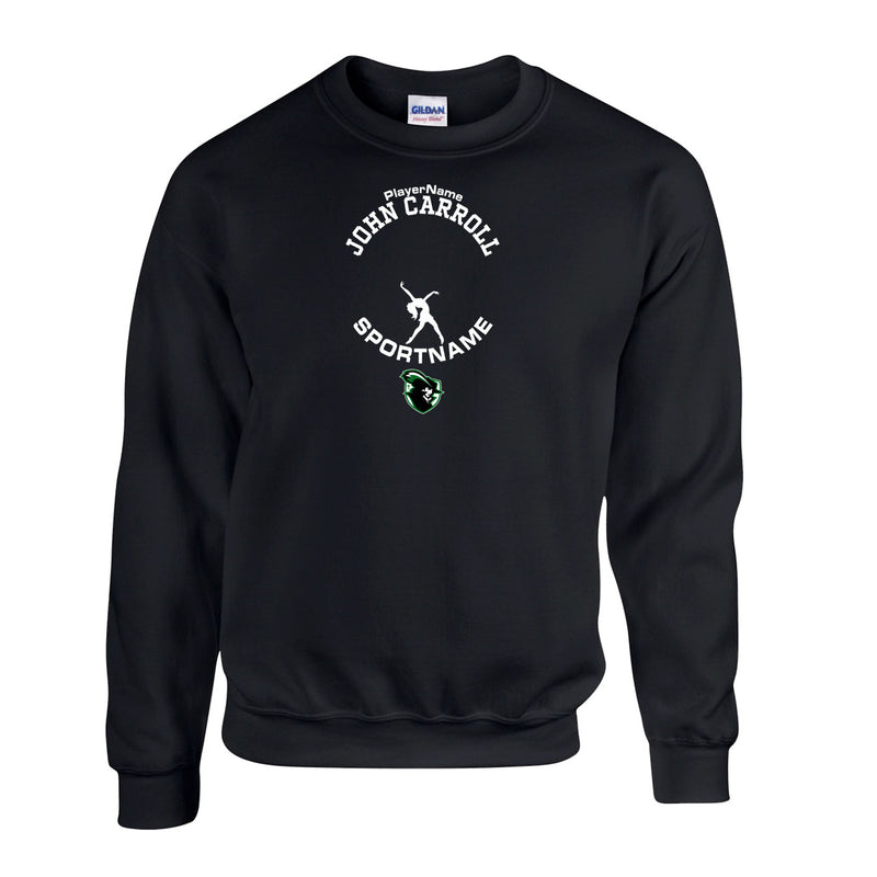 Fleece Crewneck - Black - Sport Circle