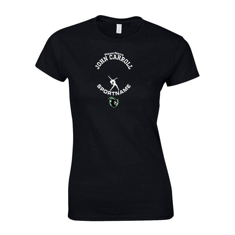 Women's Semi-Fitted Classic T-Shirt  - Black - Sport Circle