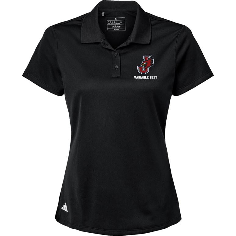 Adidas Sport Polo Women's - Black - Embroidery Text Drop