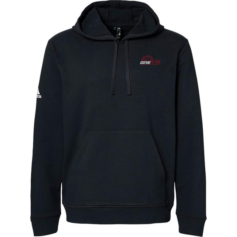 Adidas Hooded Sweatshirt - Black - Embroidery Text Drop