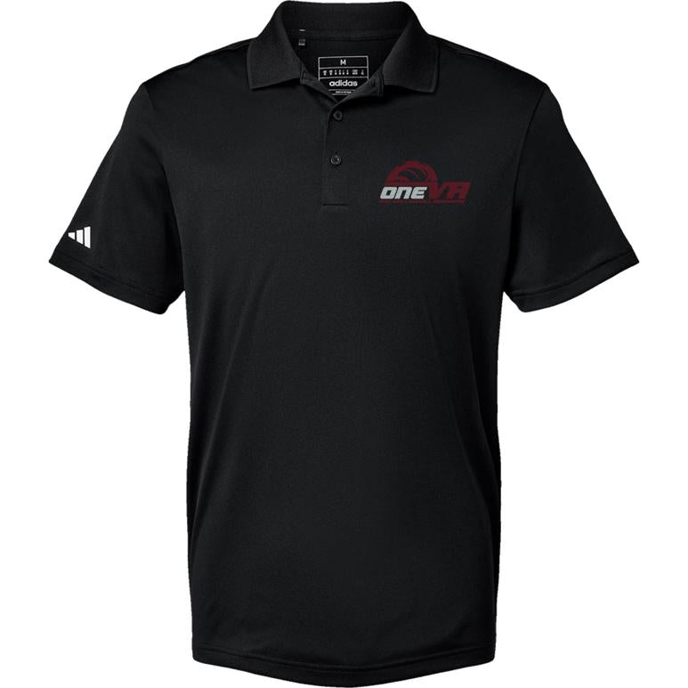 Adidas Sport Polo Men's - Black - Embroidery Text Drop