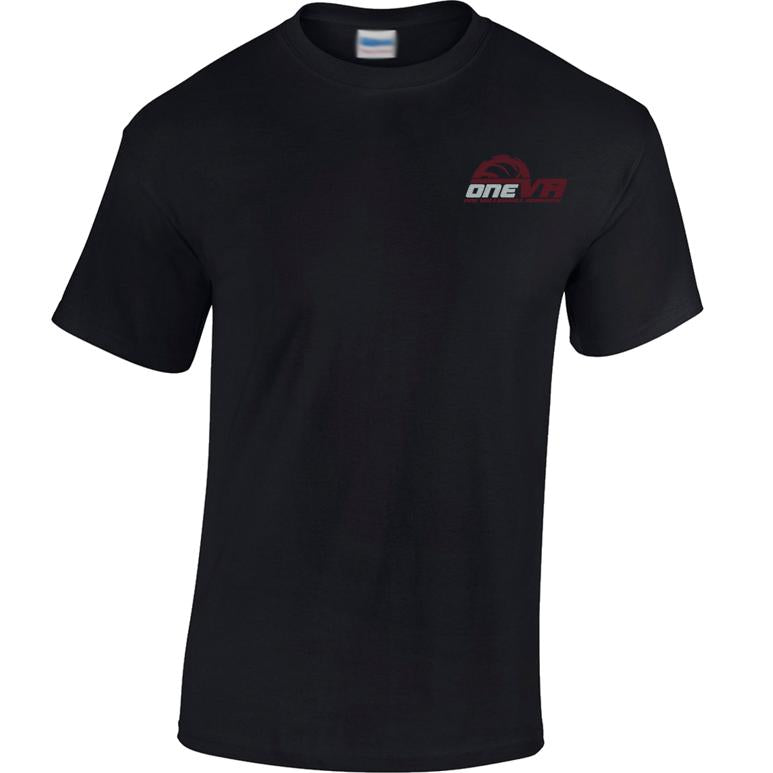 Russell DRI-POWER Tee - Black - Embroidery Text Drop