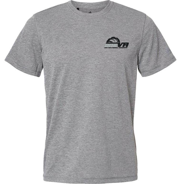 Adidas Sport T-Shirt - Black Heather - Embroidery Text Drop