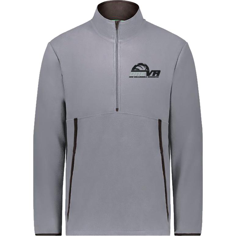Augusta Chill Fleece 2.0 1/2 Zip Pullover - Graphite - Embroidery Text Drop
