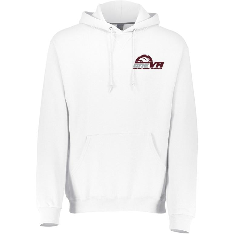 Russell Dri-Power Fleece Hoodie - White - Embroidery Text Drop