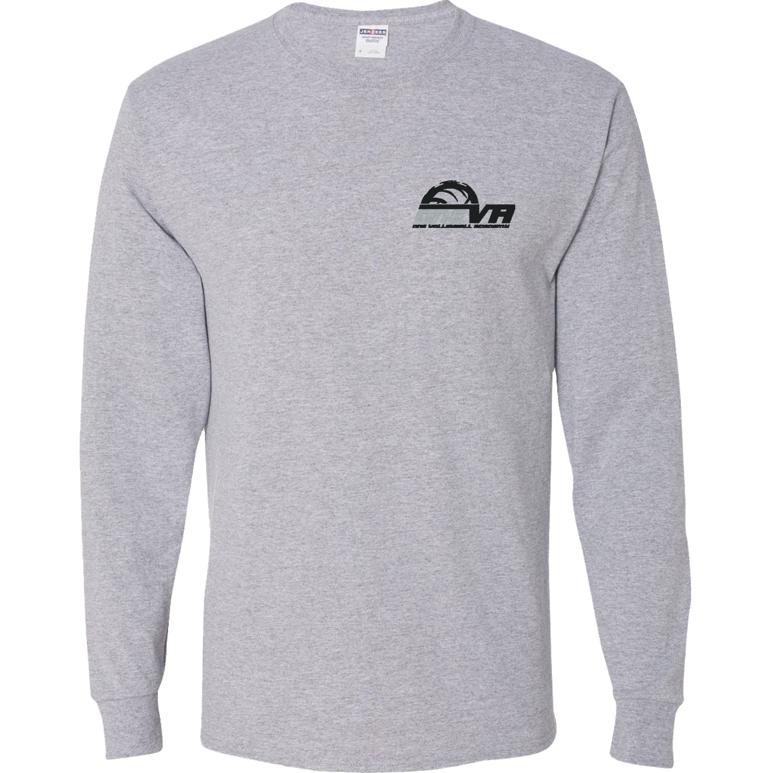 Youth Dri-Power Long Sleeve T-Shirt - Athletic Heather - Embroidery Text Drop
