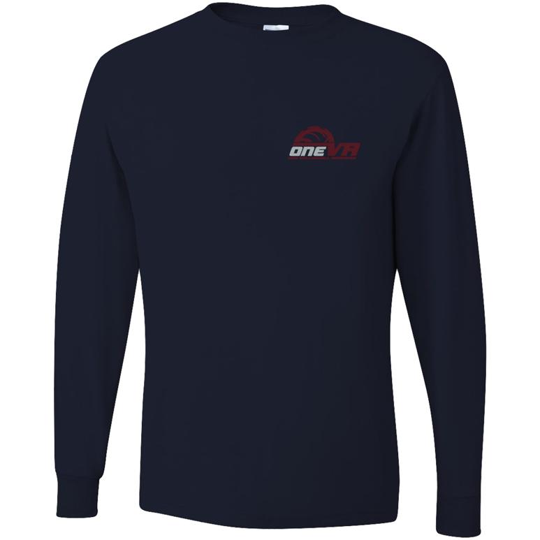 Youth Dri-Power Long Sleeve T-Shirt - Black - Embroidery Text Drop