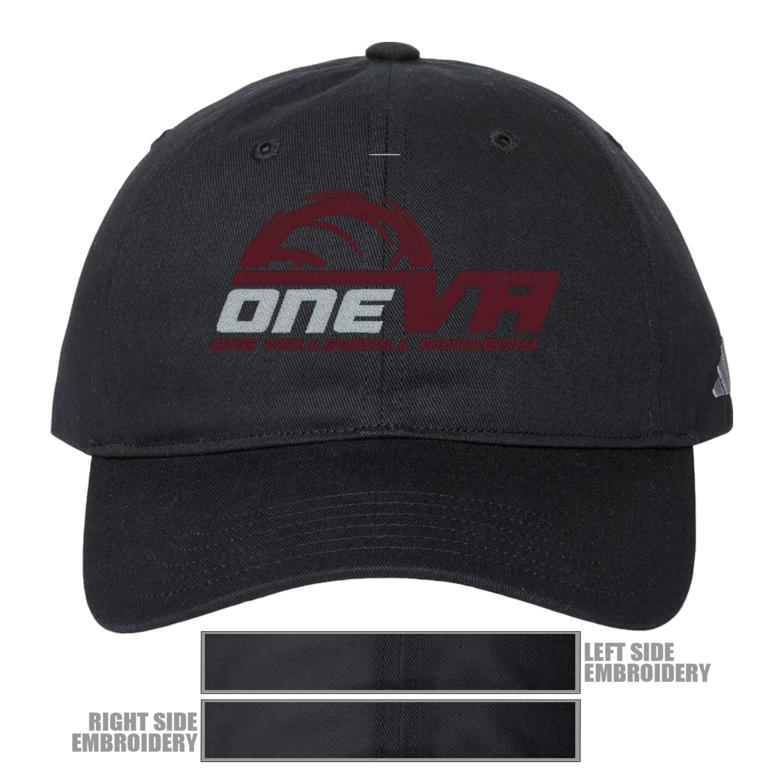 Adidas Relaxed Cap - Black - Hat Embroidery