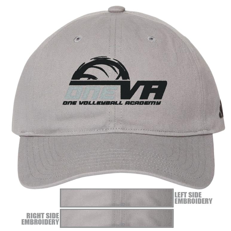 Adidas Relaxed Cap - Grey Three - Hat Embroidery
