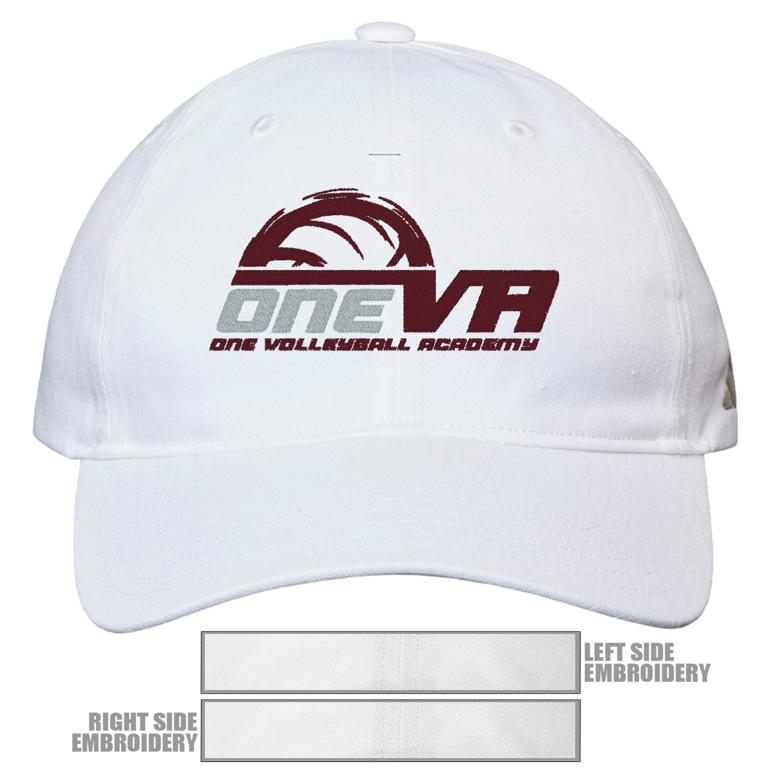 Adidas Relaxed Cap - White - Hat Embroidery