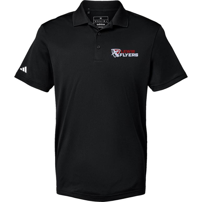 Adidas Sport Polo Men's - Black - Embroidery Text Drop
