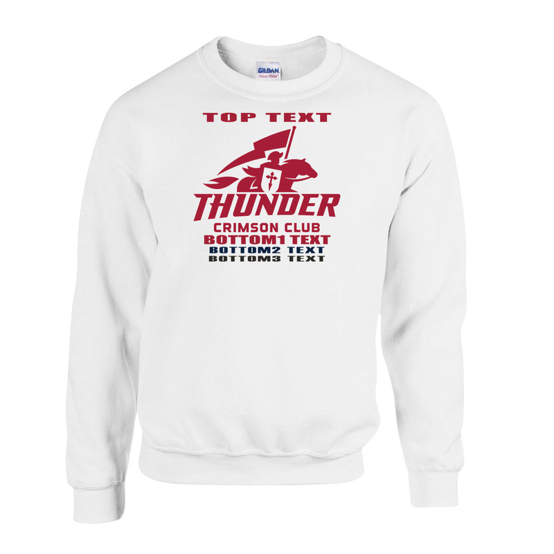 Fleece Crewneck - White
