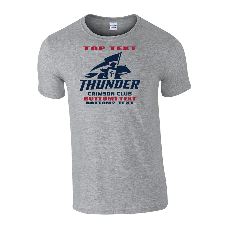 Classic T-Shirt - Sport Grey - Logo Text Drop