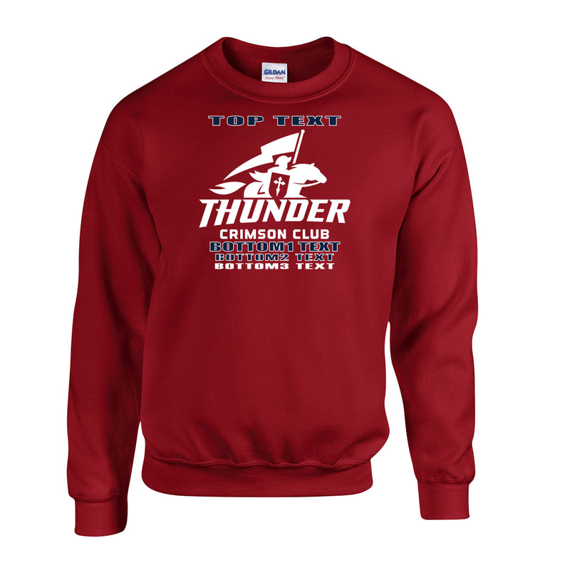 Fleece Crewneck - Cardinal Red