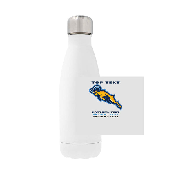 12oz Stainless Steel Water Bottle - White