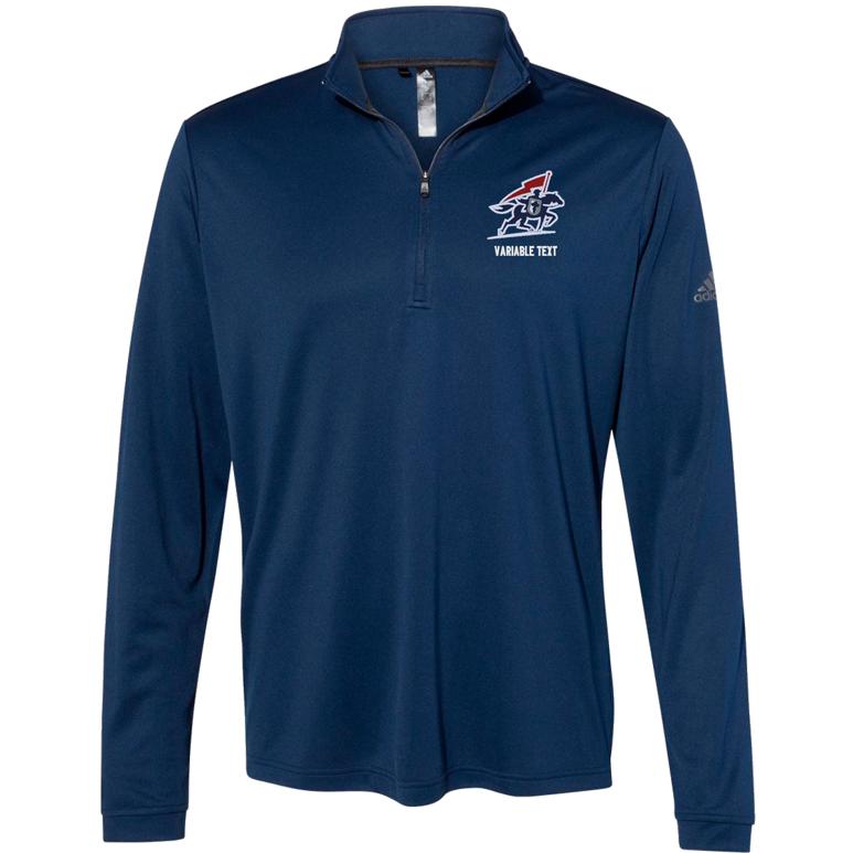 Adidas-Lightweight Quarter-Zip Pullover - Collegiate Navy