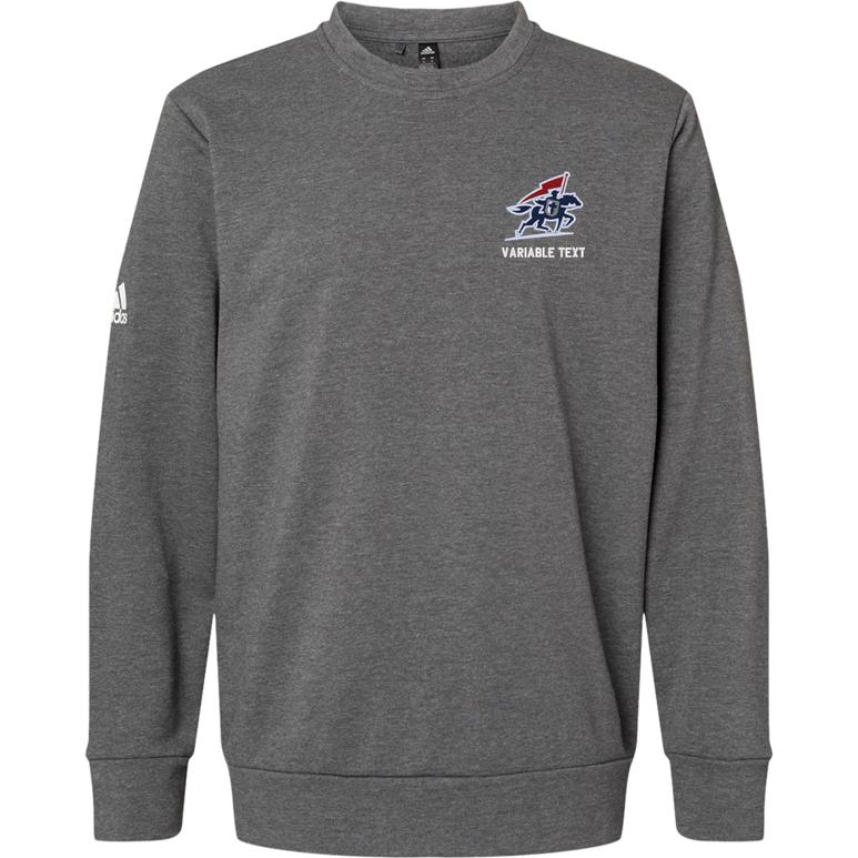 Adidas Fleece Crewneck Sweatshirt - Dark Grey Heather