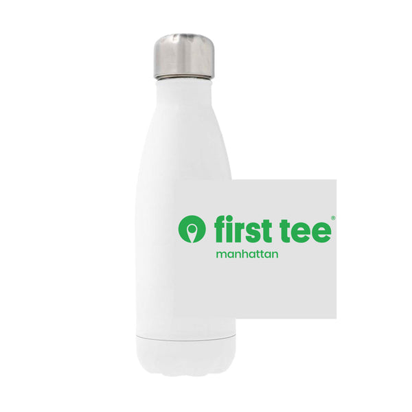 12oz Stainless Steel Water Bottle - white