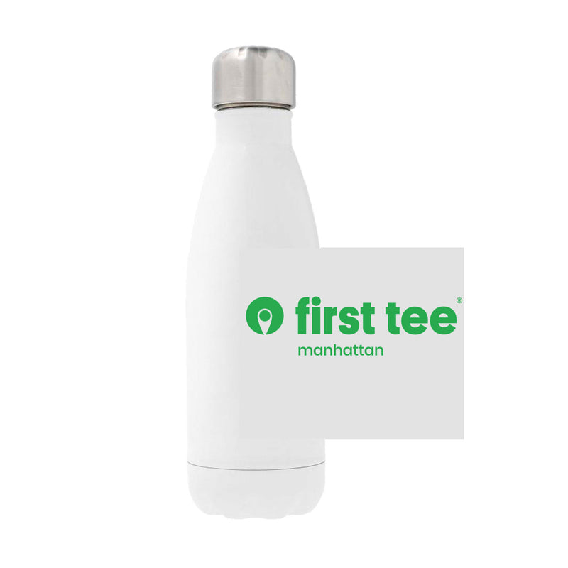 12oz Stainless Steel Water Bottle - white