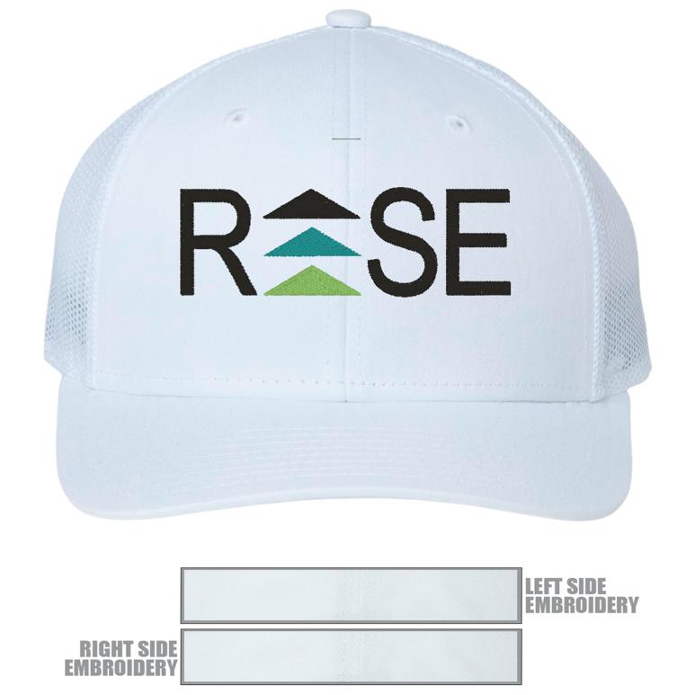 The Game Everyday Trucker Cap - White/ White - Hat Embroidery