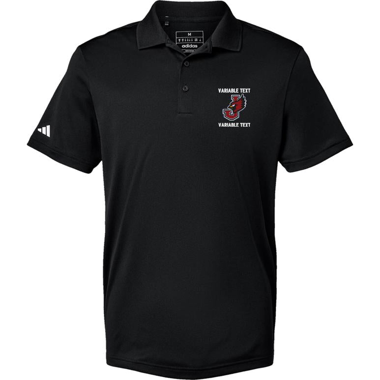 Adidas Sport Polo Men's - Black - Embroidery Text Drop