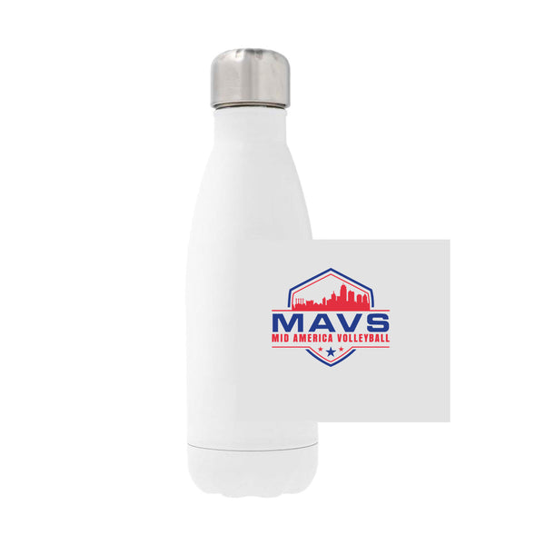 12oz Stainless Steel Water Bottle - White