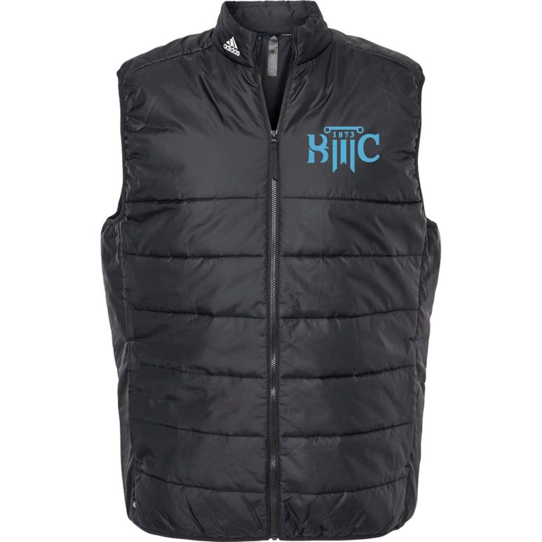 Adidas Puffer Vest - Black - Embroidery Text Drop