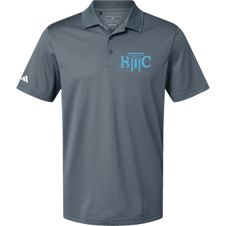 Adidas Sport Polo Men's - Onix - Embroidery Text Drop