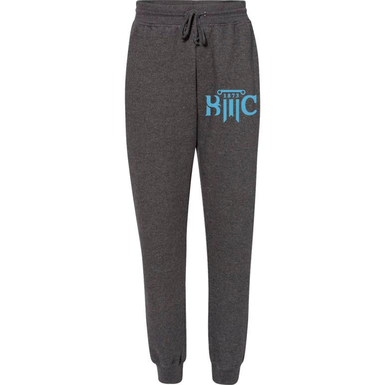 Fleece Joggers Women's - Charcoal - Embroidery Text Drop