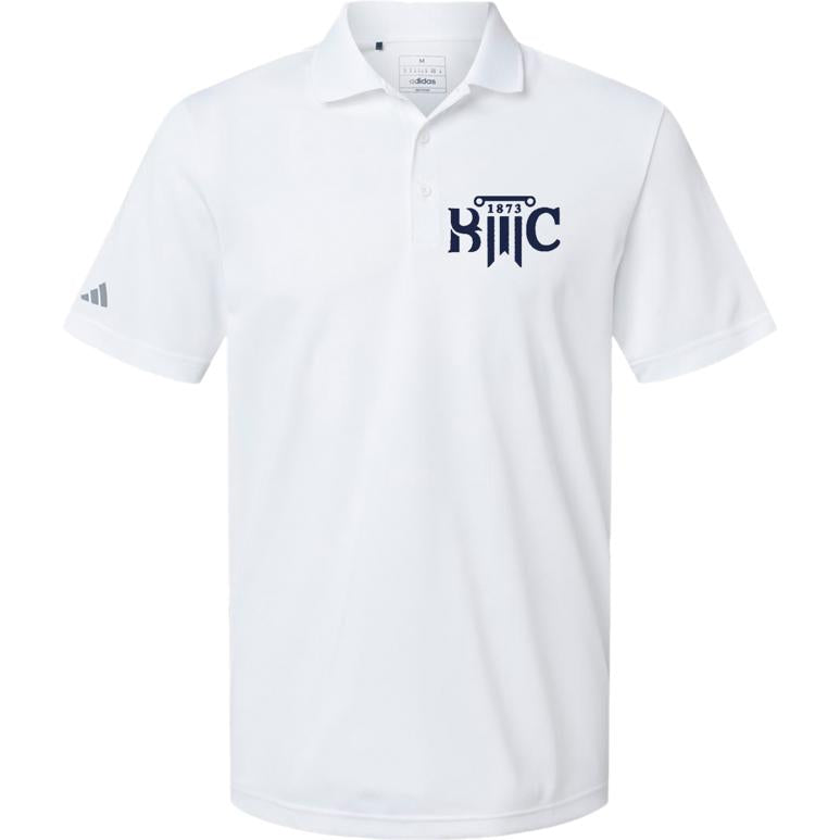 Adidas Sport Polo Men's - White - Embroidery Text Drop