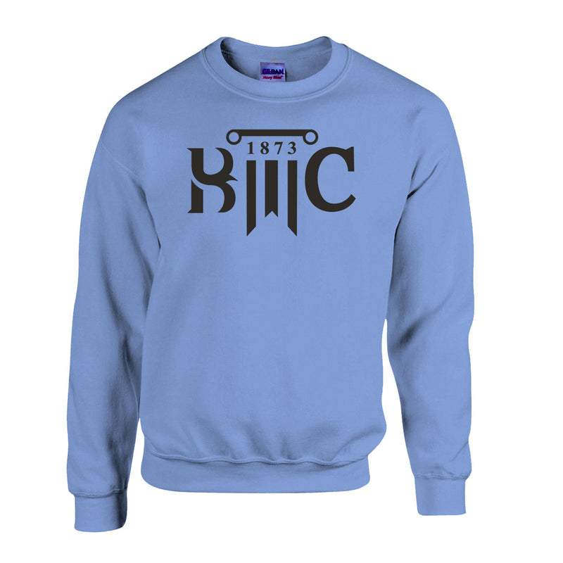 Fleece Crewneck - Carolina Blue - Logo Text Drop