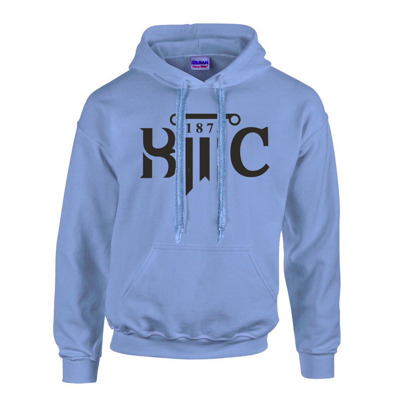 Fleece Hoodie - Carolina Blue - Logo Text Drop