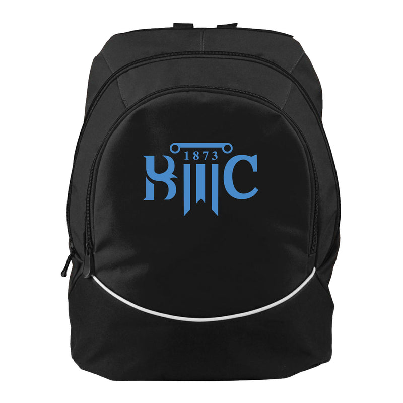 Augusta Tri-Color Backpack - Black White - Logo Text Drop
