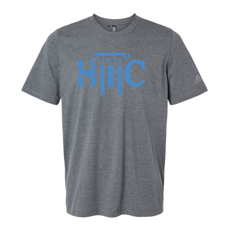Adidas Blended T-Shirt - Dark Grey Heather - Logo Text Drop