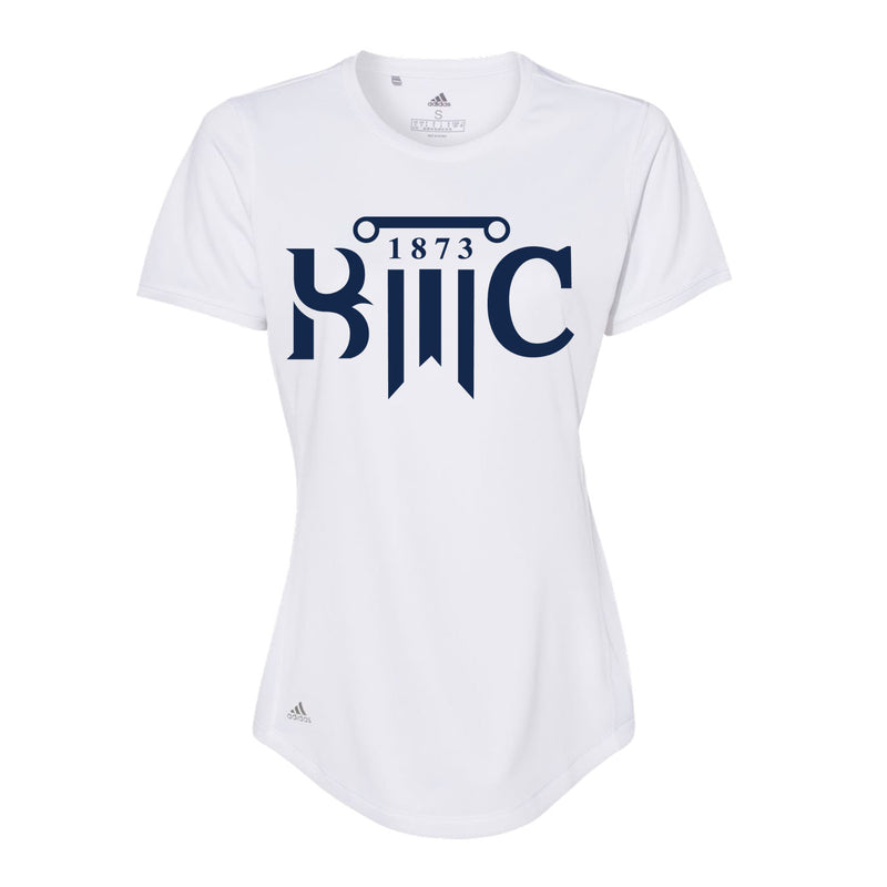 Adidas Women's Sport T-Shirt - White - Logo Text Drop