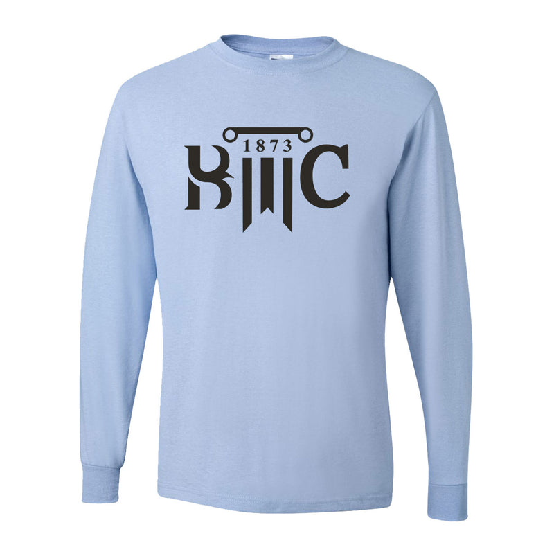 Dri-Power Long Sleeve T-Shirt - Light Blue - Logo Text Drop
