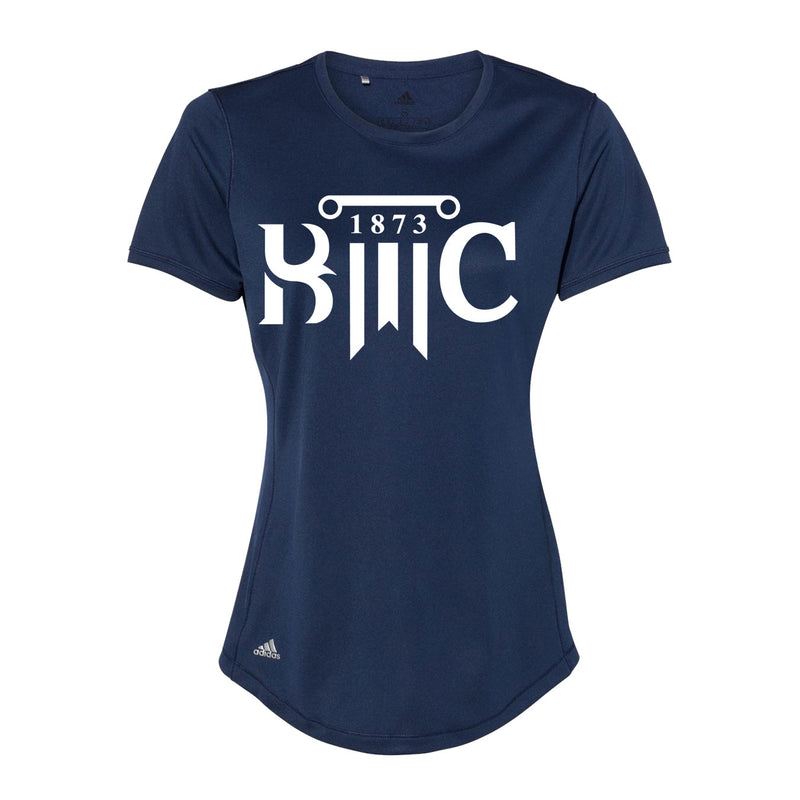 Adidas Women's Sport T-Shirt - Collegiate Navy - Logo Text Drop