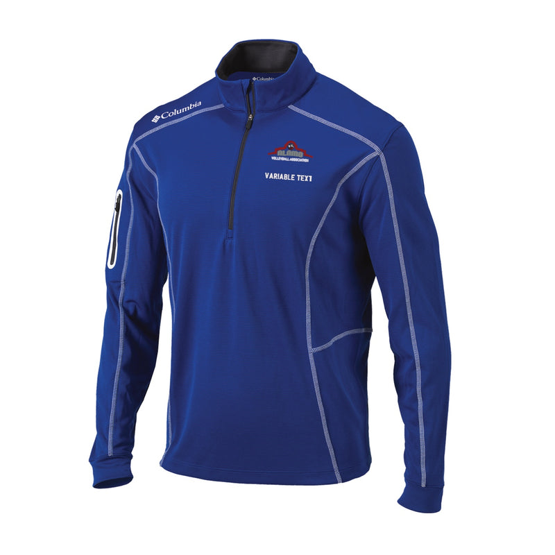 Men's Omni-Wick Shotgun 1/4 Zip - azul