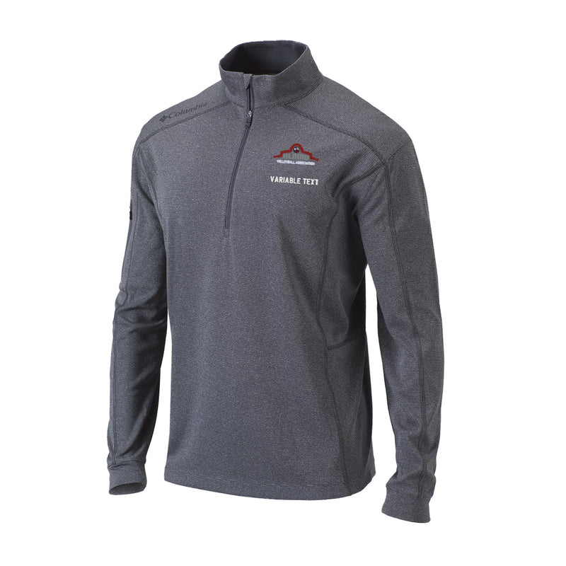 Men's Omni-Wick Shotgun 1/4 Zip - heathered forged iron