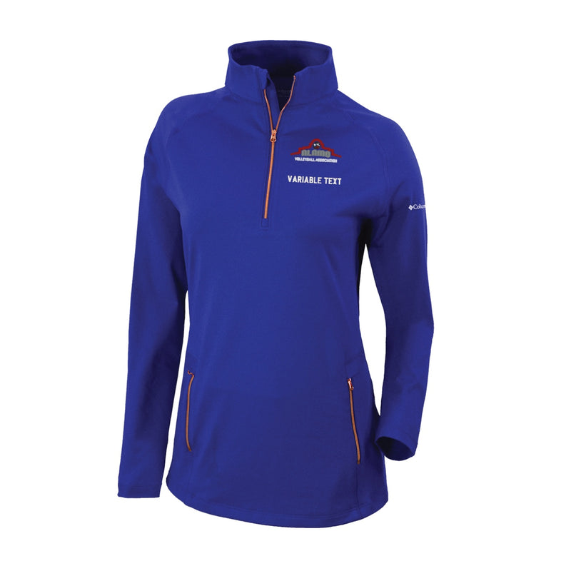 Women's Omni-Wick Outward Nine 1/4 Zip - azul