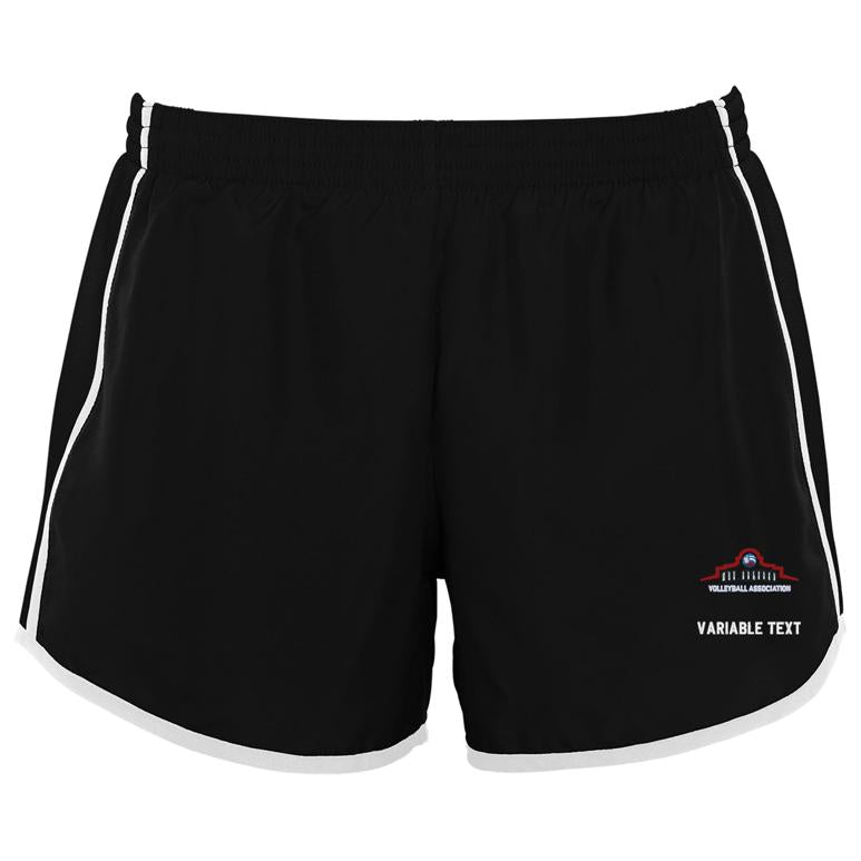 Augusta Ladies Pulse Shorts - black white