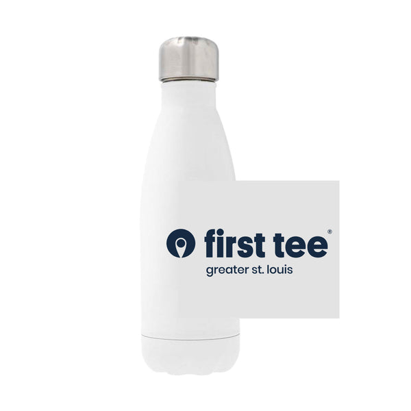 12oz Stainless Steel Water Bottle - white
