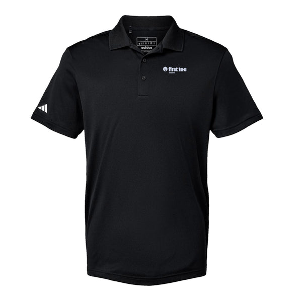 Adidas Sport Polo Men's - Black - Embroidery Text Drop