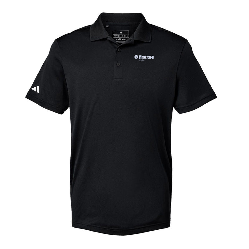 Adidas Sport Polo Men's - Black - Embroidery Text Drop