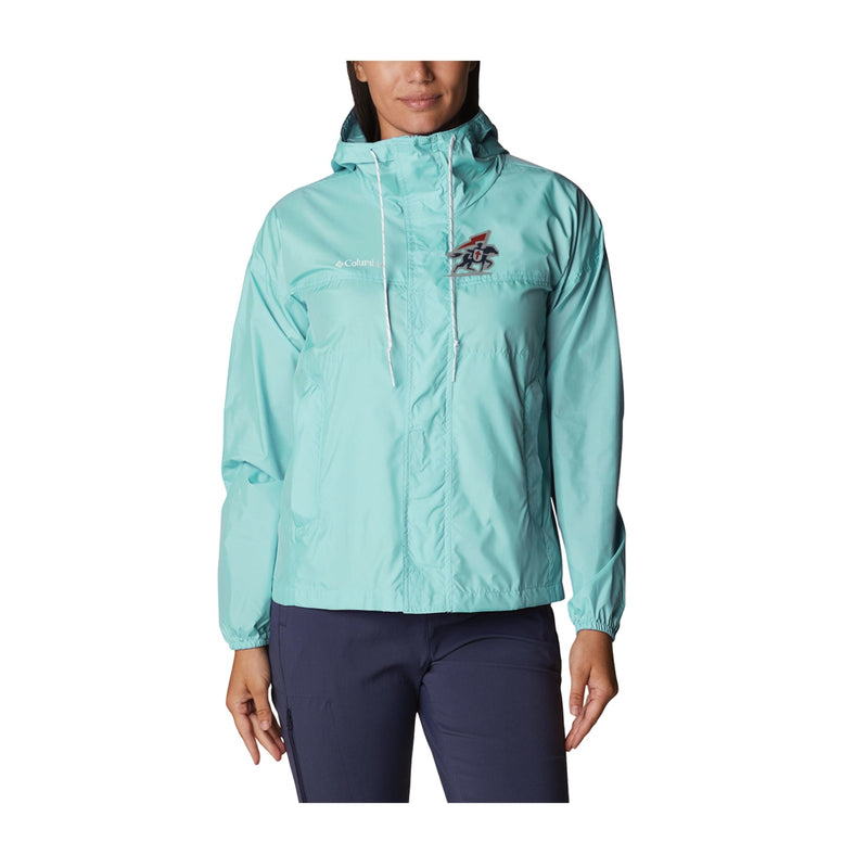 Women's Flash Challenger Windbreaker - Gulf Stream - Embroidery Text Drop