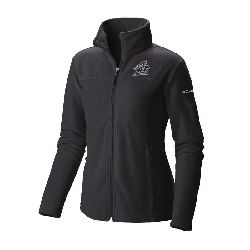 Women's Give and Go II Full Zip Fleece - Black - Embroidery Text Drop