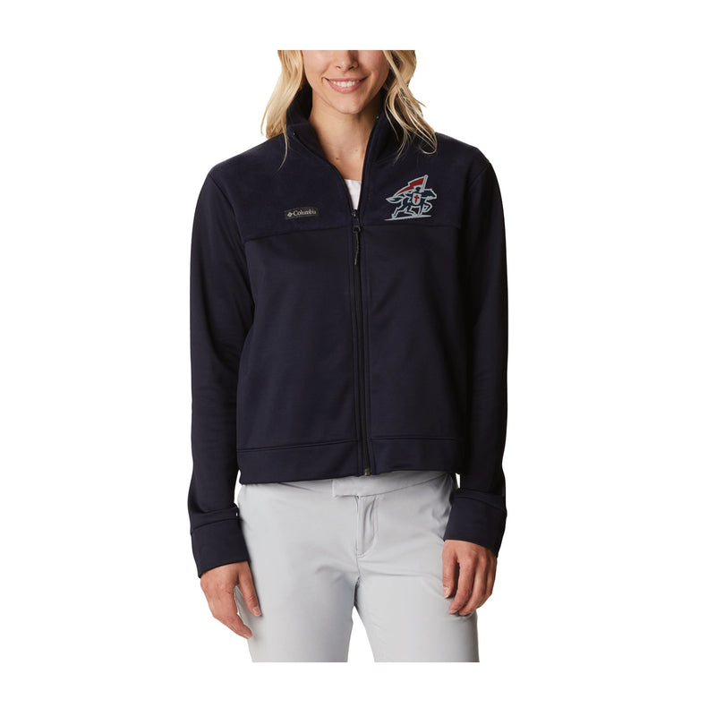 Women's Columbia River Fleece Full Zip - Black - Embroidery Text Drop