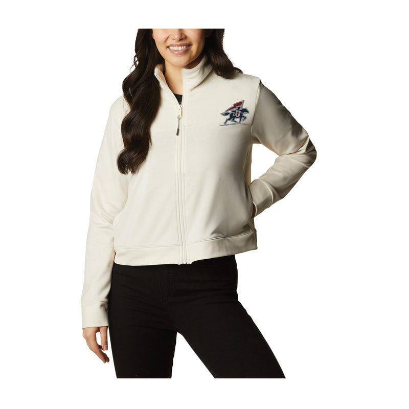 Women's Columbia River Fleece Full Zip - Chalk - Embroidery Text Drop