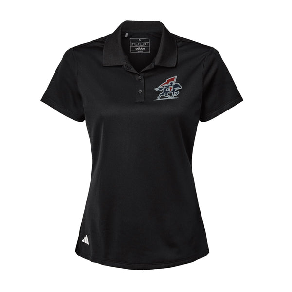 Adidas Sport Polo Women's - Black - Embroidery Text Drop